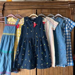 Six Hanna Andersson Dresses, Size 160